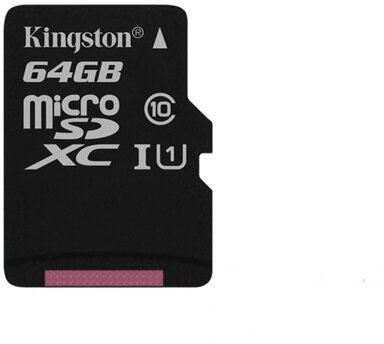 Kingston - 64GB SD micro Canvas Select 80R - SDCS/64GBSP