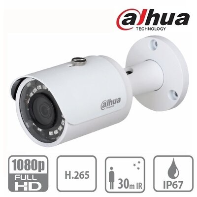 Dahua - IPC-HFW1230S IP Bullet kamera - IPC-HFW1230SP-0280B