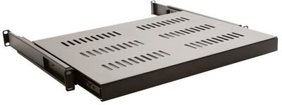 Linkbasic - sliding shelf 350mm 1U for 600mm depth 19" rack cabinets