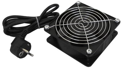 WP - Cooling Fan 120x120x38 mm with protection grid and 2 m. power cable, 220v