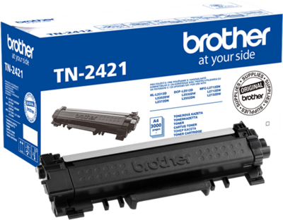 BROTHER Toner TN-2421, Nagy kapacitású - 3000 oldal, Fekete