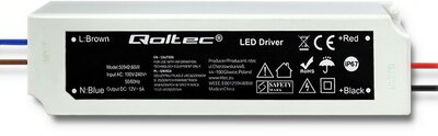 Qoltec - Impulse power supply | IP67 | 100V-240V | 60W | 12V | 5A