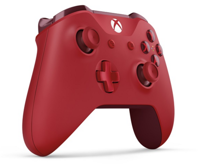 Microsoft - Eddy Xbox One vezeték nélküli kontroller - Piros