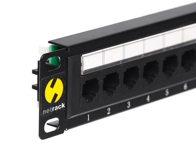 Netrack - patchpanel 10", 12 - ports cat. 5e UTP LSA, without bracket - 104-14
