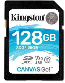 Kingston - 128GB SD Canvas Go - SDG/128GB
