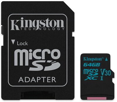 Kingston - 64GB SD micro Canvas Go - SDCG2/64GB