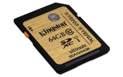 Kingston - 64GB SDXC Ultimate - SDA10/64GB - Gold