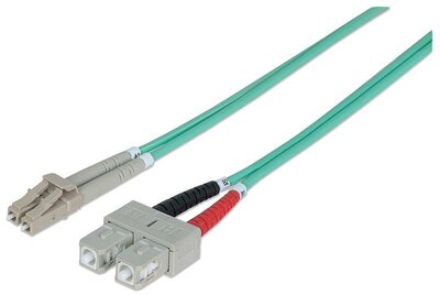 Intellinet - optikai patch kábel LC-SC 2m OM3 - 302716