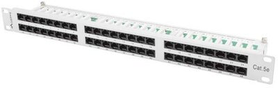Lanberg - Patch Panel 48 port 1U, cat. 5e - PPU5-1048-S