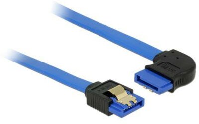 Delock - SATA3 EGYENES/JOBB kék kábel 50cm - 84991