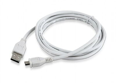 Gembird USB A -> USB 2.0 micro B M/M adatkábel 1.8m fehér
