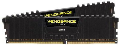 DDR4 Corsair Vengeance LPX Black 3200MHz 16GB - CMK16GX4M2Z3200C16 (KIT 2DB)