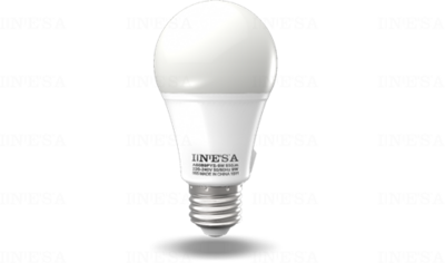 INESA - LED Fényforrás Gömb E27 9,5W 3000K - 60283