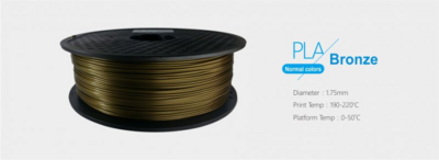 3D FILAMENT 1,75mm PLA Arany /1kg-os tekercs/