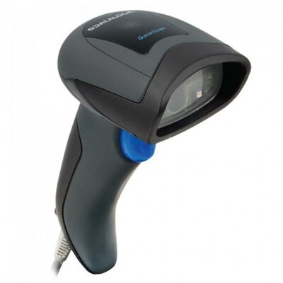 Datalogic - vonalkód olvasó 2D QuickScan QD2430 /fekete /állvány/USB kábel - QD2430-BKK1B