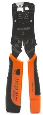 Handy - krimpelő fogó kábeltesztelővel (10178), RJ11/RJ12/RJ45 - 10178