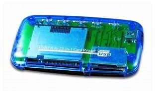 Gembird - USB2.0 kompakt kártyaolvasó - FD2-ALLIN1