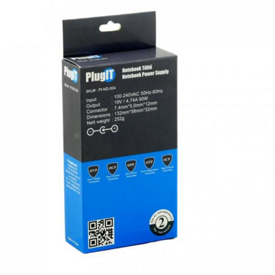 PlugIT - HP 19V/4.74A 90W | Notebook adapter - PI-ND-004