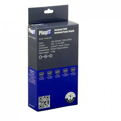 PlugIT - Samsung 19V/2.1A 40W | Notebook adapter - PI-ND-022