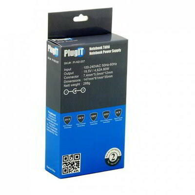 PlugIT - Dell 19.5V/4.62A 90W | Notebook adapter - PI-ND-007