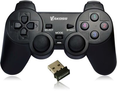 VAKOSS - Vezeték nélküli gamepad - GP-3925BK
