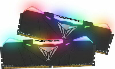 DDR4 Patriot Viper RGB BLACK 3000Mhz 16GB - PVR416G300C5K (KIT 2DB)
