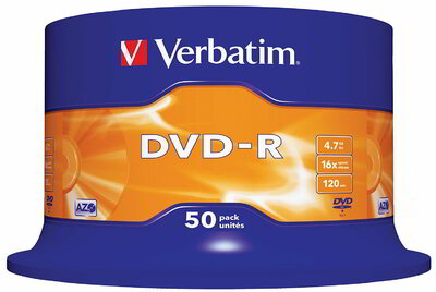 Verbatim - DVD-R 50db/cs [cake box] | 4.7GB | 16x | matt ezüst ] - 43548
