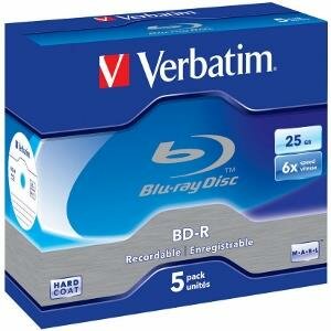 Verbatim - BluRay BD-R 5db/cs [ jewel case | 25GB | 6x | Scratchguard Plus ] - 43715