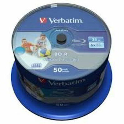 Verbatim - BluRay BD-R SL DATALIFE 50db/cs [ Spindle | 25GB | 6x - 43838