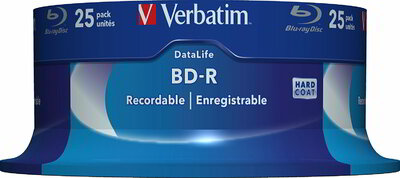 Verbatim - BluRay BD-R Single layer DATALIFE 25db/cs [ Spindle | 25GB | 6x - 43837
