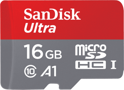 Sandisk - ULTRA ANDROID MICROSDHC 16GB + adapter - SDSQUAR-016G-GN6TA