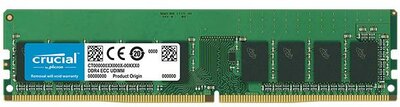 DDR4 Crucial 2666MHz PC4-21300) CL19 DR x8 ECC Unbuffered DIMM 288pin 16GB - CT16G4WFD8266