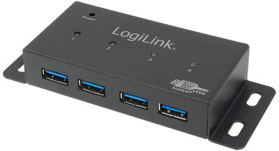 LogiLink USB 3.0 HUB, 4-Port, Metal housing