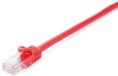 V7 - UTP Cat6 patch kábel 1m - V7CAT6UTP-01M-RED-1E