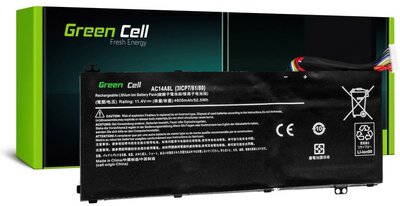 Akkumulátor Green Cell AC14A8L Acer Aspire Nitro V15 VN7-571G VN7-572G VN7-591G