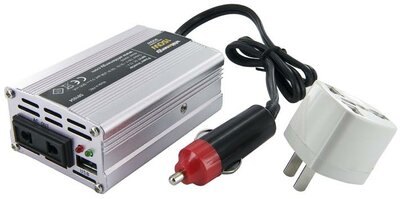 Whitenergy 12V - 230V 150 W, USB, mini csatlakozó feszültség átalakító (autós)