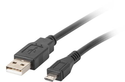 Lanberg cable USB 2.0 micro AM-MBM5P 30cm black