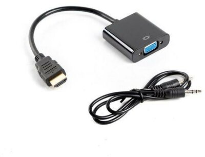 Lanberg adapter HDMI-A(M)->VGA(F) with audio cable