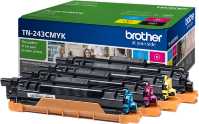 BROTHER Toner TN-243CMYK, Standard - 1.000 oldal (ISO/IEC 19798), színkészlet