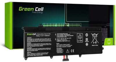 Akkumulátor Green Cell C21-X202 Asus X201E F201E VivoBook F202E Q200E S200E X202