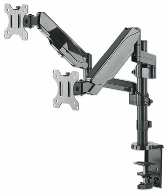 Manhattan - Dupla LED/LCD asztali kar LED/LCD 17"-32" 2x8kg gázrugóval - 461597