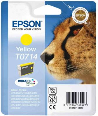EPSON - T0714 YELLOW 5,5ML EREDETI TINTAPATRON