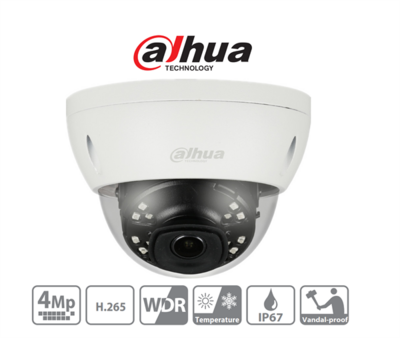 Dahua - IPC-HDBW4431E-ASE-0280B IP Dome kamera - IPC-HDBW4431E-ASE-0280B