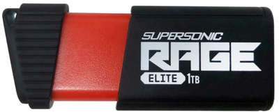 Patriot - Supersonic Rage ELITE 128GB (400/100MB/s) - Fekete/Piros