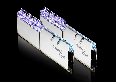 DDR4 G.Skill Trident Z Royal Silver 3200MHz 16GB Kit - F4-3200C14D-16GTRS (KIT 2DB)