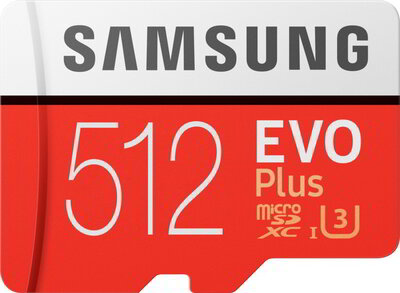 Samsung - EVO Plus microSDXC 512GB + adapter - MB-MC512GA-EU