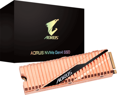 GIGABYTE - AORUS NVMe Gen 4 SSD 1TB - GP-ASM2NE6100TTTD