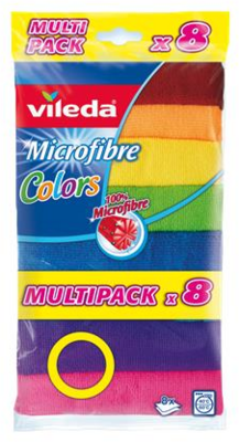 Vileda - Color 8 színű mikroszálas törlőkendő (8db/cs) - F18597