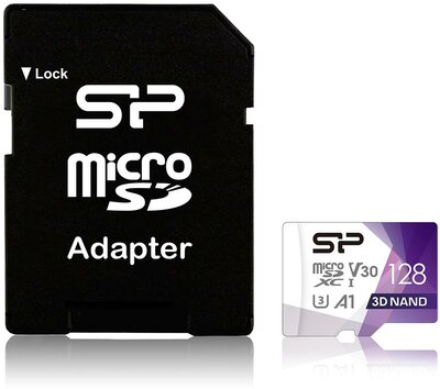 Silicon Power - Superior Pro Micro SDXC 128GB + adapter - SP128GBSTXDU3V20AB