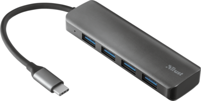 Trust - Halyx 4 portos USB-C alumínium HUB - 23328